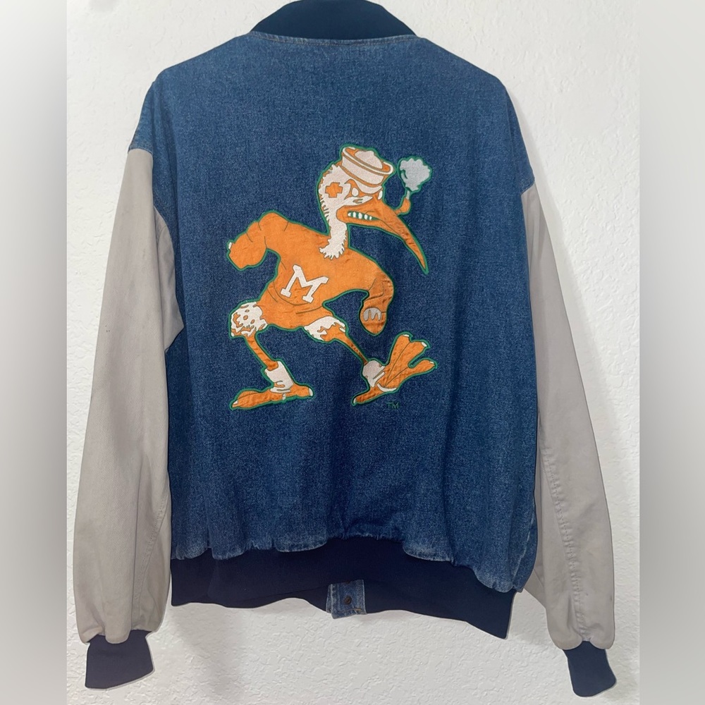 Vintage Miami Hurricanes Jean Jacket 🙌🏻 Men's XL